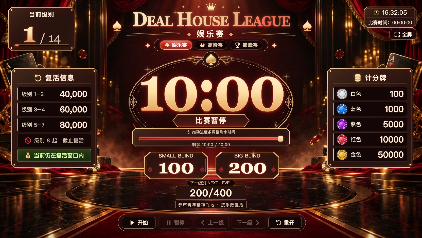 红金殿堂赛事大屏